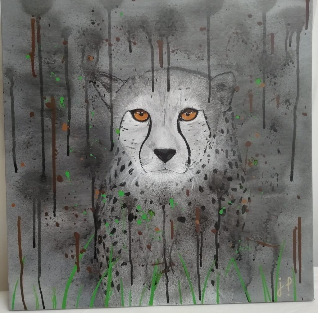 guepard en tableau